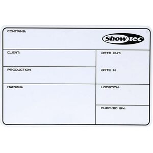 Showtec Flight Case Magnetic Label Showgear, champ magnetique avec ruban 3M et marqueur - Accessoires construction de malles