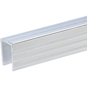 Adam Hall Hardware 6240 - Profile de recouvrement en aluminium pour paroi de separation de 9,5 mm - Profiles en aluminium