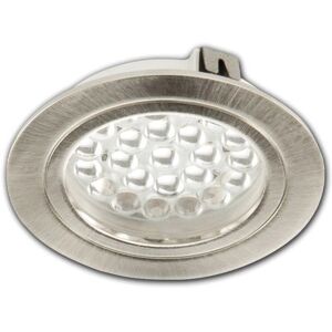 ISOLED Spot LED pour meubles MiniAMP argent, 3W, 60°, 24V DC blanc dynamique, gradable - Luminaires encastres