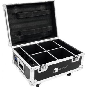 ROADINGER Flightcase 4x AKKU IP UP-4 QuickDMX avec fonction de chargement - Malles