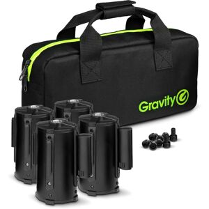 Gravity SA BELT 1 B SET 1 - 4 Retractable Crowd Barrier Cassettes for Stand Mounting incl. Bag - Produits de securite et de protection d?acces