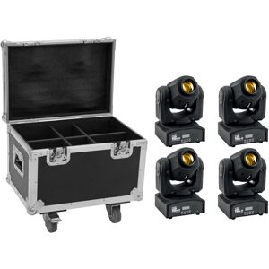 EUROLITE Set 4x LED TMH-17 Spot + valise a roulettes - Kits complets