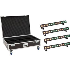 EUROLITE Set 4x LED IP T-PIX 12 HCL Bar + Valise à roulettes - Kits - Publicité