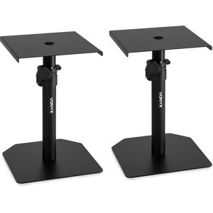 Vonyx SMS10 Ensemble de support de table pour moniteur de studio - Pieds pour enceintes