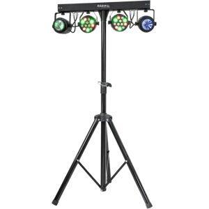 Support de Lumiere 2 PAR LED RGBW & 2 Moon Flower