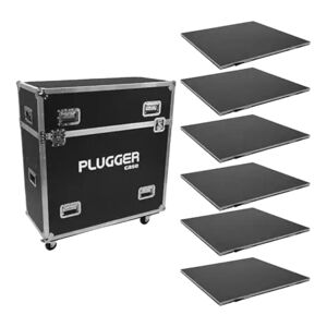 Lot de 6 Plateformes de Scène Plugger Case QuickStage 6 Set - Publicité