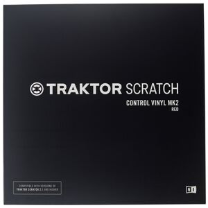 Native Instruments Traktor Scratch Vinyl Red MkII rouge