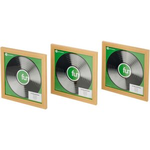 Fun Generation 12 Record Frame wood Optique bois