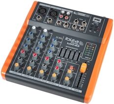 Table de mixage 2 voies avec Bluetooth, USB et RCA MIX500BT par Ibiza Sound, Tables de mixage / Platines