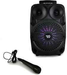 Enceinte autonome SUBLIM08 200W Koolstar à Led avec micro/Fonction BT/USB/AUX et appplication smartphone !