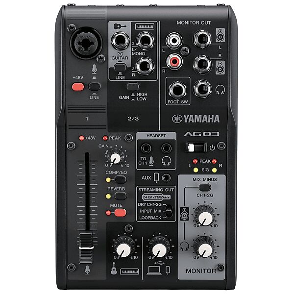 yamaha mixer usb  ag03mk2b