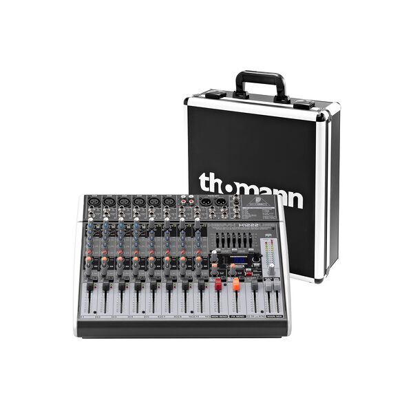 behringer xenyx x1222 usb case bundle