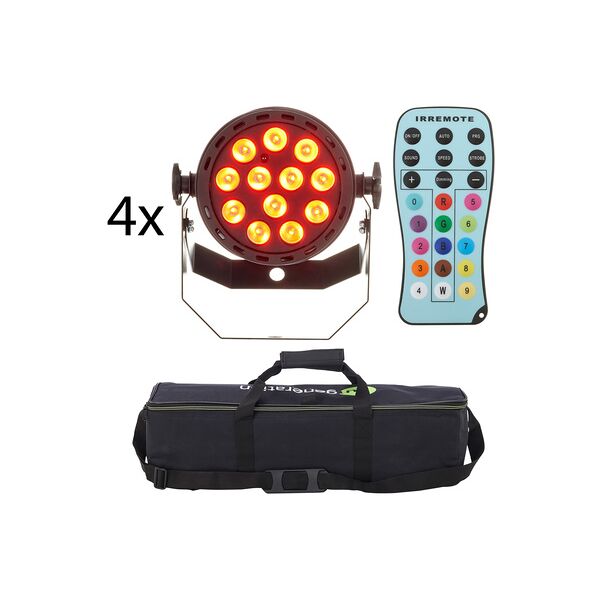 fun generation led pot 12x1w qcl rgb w bundle