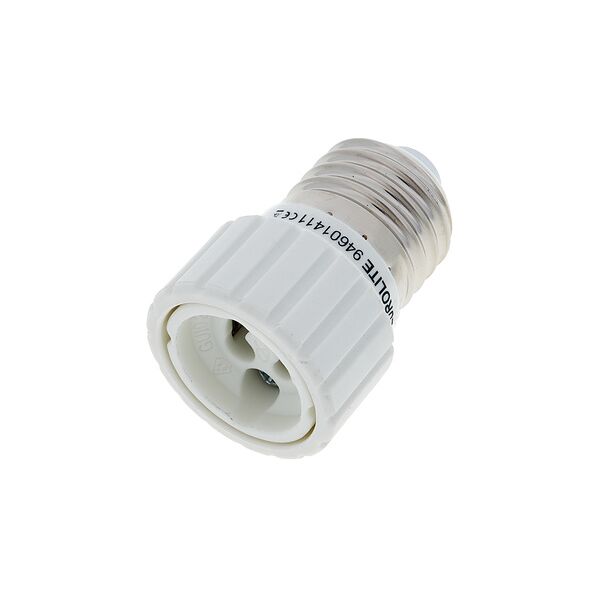 eurolite socket adapter e-27 auf gu-10 white