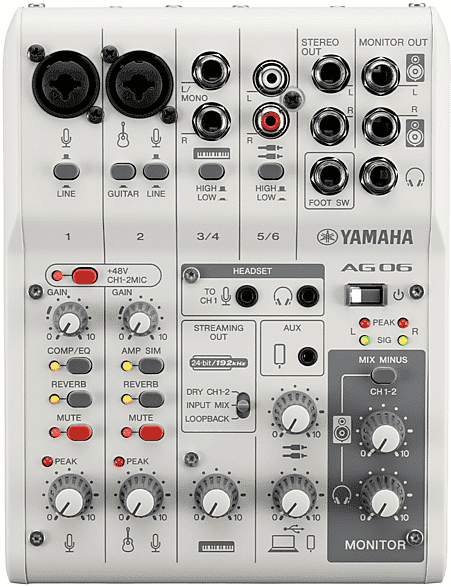 Yamaha Mixer USB  AG06MK2W