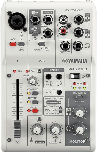 Yamaha Mixer USB  AG03MK2W