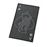 LEGEEON Ingetogen Magere Hein Ace of Spades Card PVC Patch