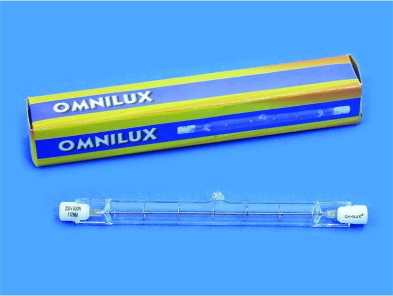 Omnilux 230v/500w R7s 117mm Pole Burner