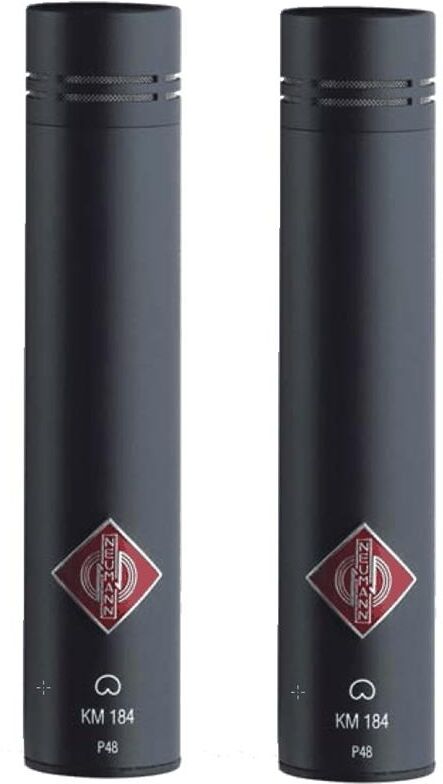 Neumann Km 184 Mt Stereopar Svart Finish