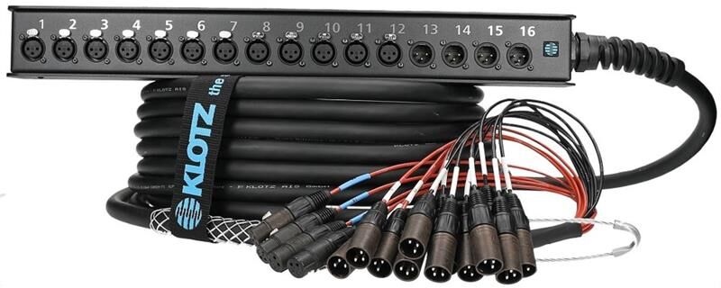 Klotz Slw124xe10 Straightlink 16 Channels 12/4 Xlr Single Ground 10m