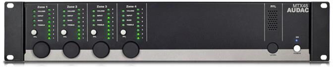 Audac Mtx 48 - 4-Zone Multi Zone Audio Matrix