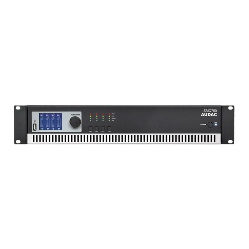 Audac Smq 750 - 4-Channel Digital Power Amplifier 4 X 750 W