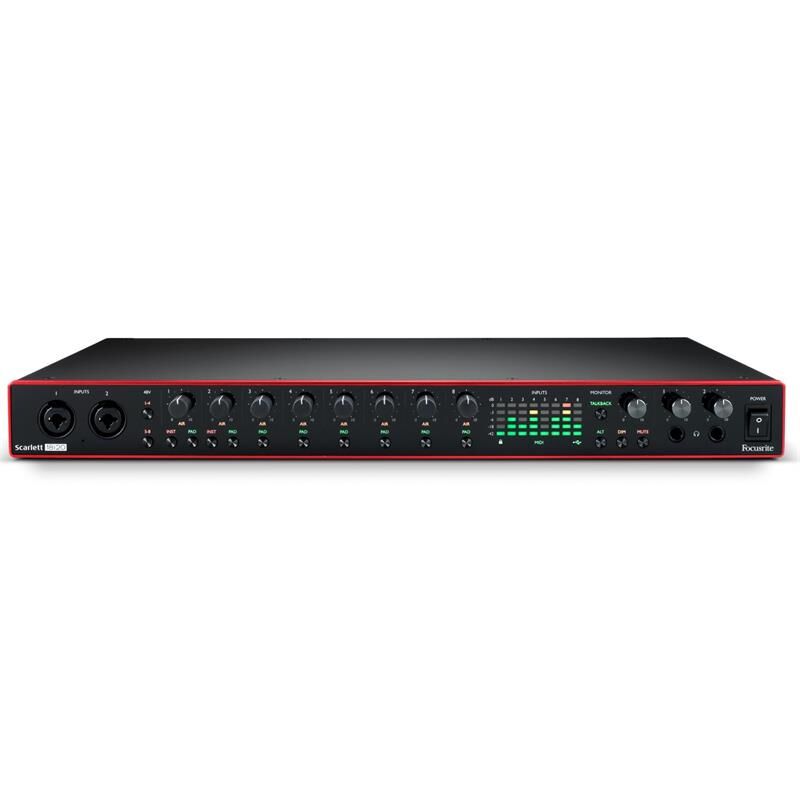 Focusrite Scarlett 18i20 Gen. 3 Usb-Lydkort Med 18 Inn/20 Ut, Talkback