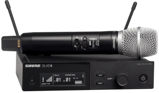 Shure Slx-D Handheld System Sm86 Microphone - 823-865mhz