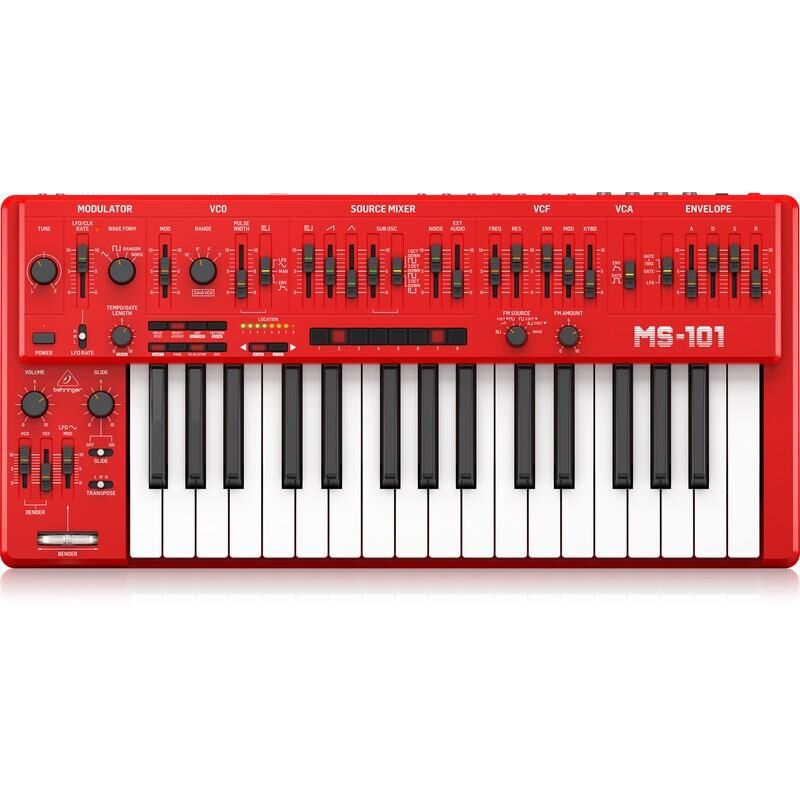 Behringer Ms-1-Rd Red Analog Synthesizer