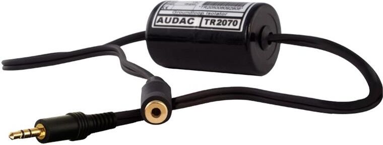 Audac Tr 2070 - Ground Loop Isolator- 3.5 Mm Jack To 3.5 Mm