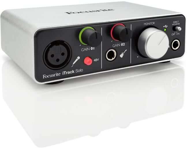 Focusrite Itrack Solo (Lightning) 2-Kanals Lydkort For Ipad/pc/mac