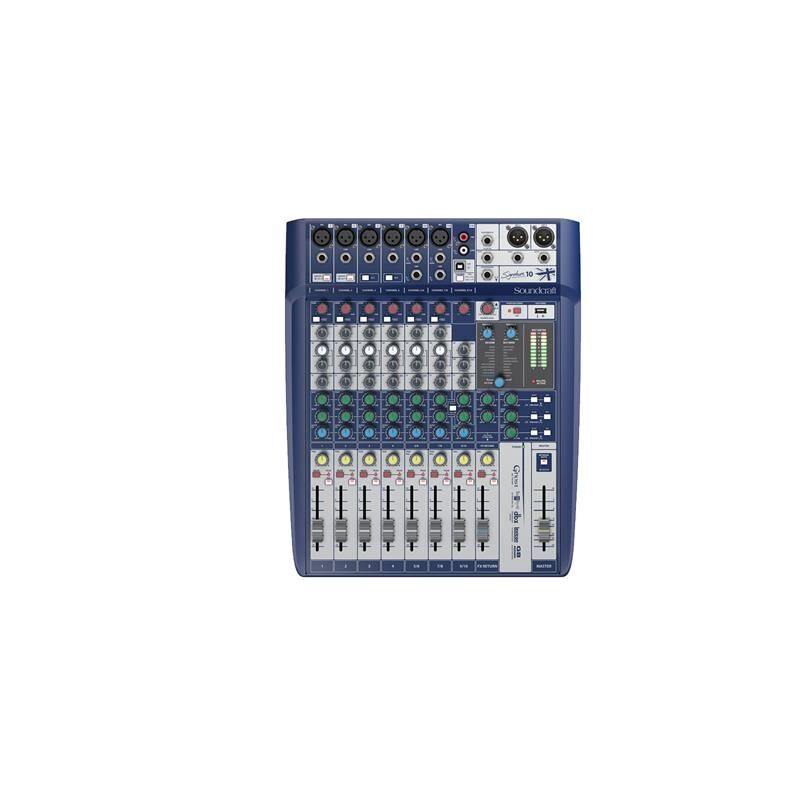 Soundcraft Signature 10 6 Mik, 3xeq, 3 Aux, Lexicon, Usb Mm