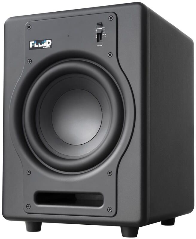 Fluid Audio F8s 8" Aktiv Subwoofer Sort 200 Watt Klasse D Forsterker