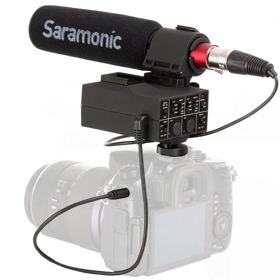 101 Saramonic MixMic kamera-mikser og mikrofon