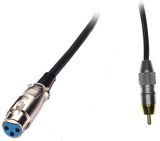 36 HiEnd  XLR(hun)-til-phono kabel  3 meter