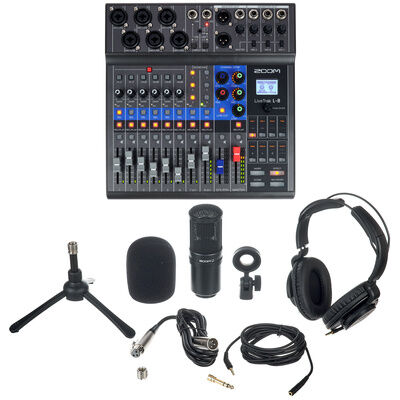 Zoom LiveTrak L-8 Podcast Mic Set