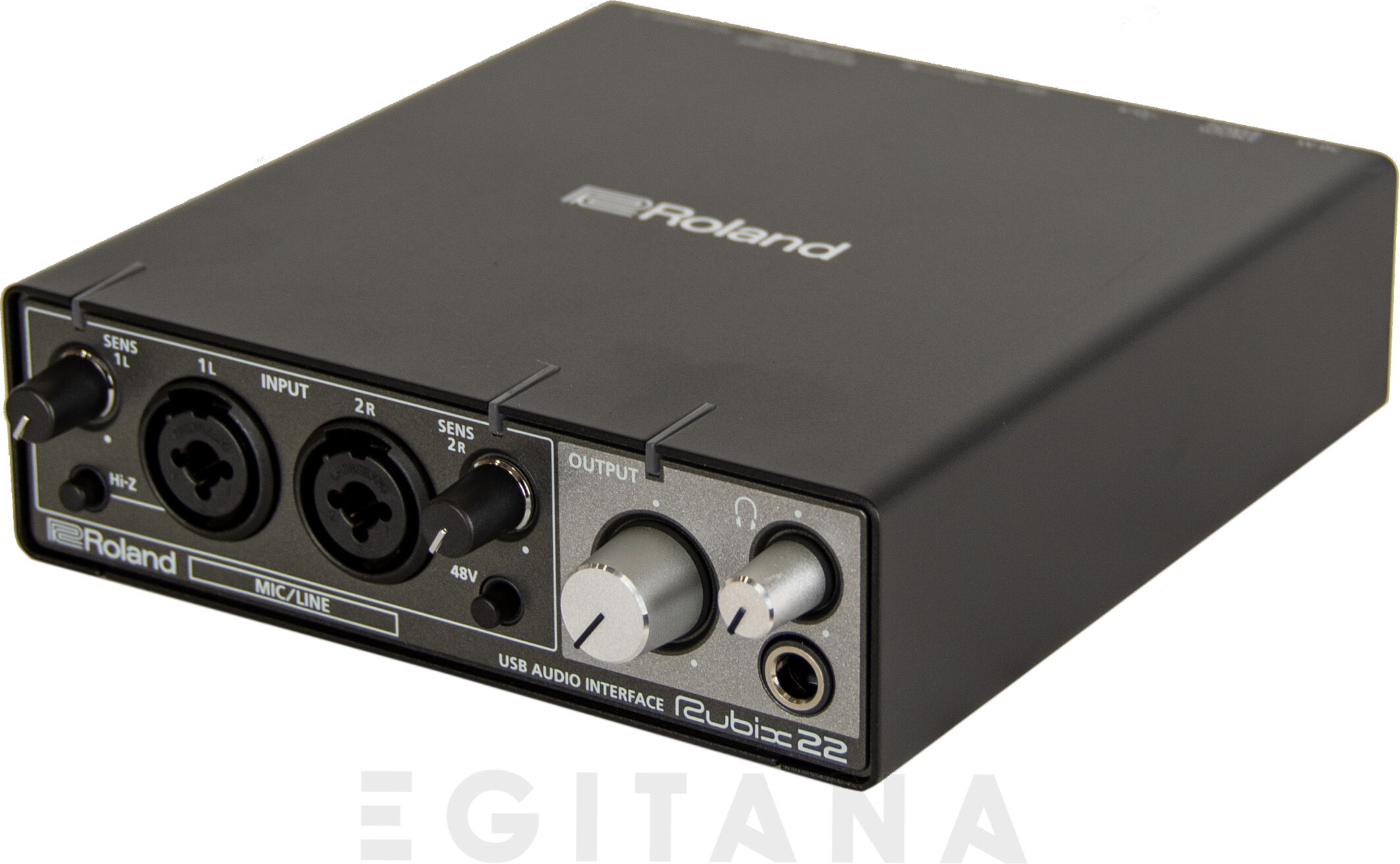 Roland RUBIX22 USB Audio Interface 24-bits 192kHz Interface de áudio para dispositivos Apple iOS, Mac e PC