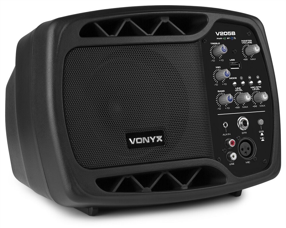 Vonyx Coluna Amplificada Monitor 5" 80w Mp3/usb/bluetooth (v205b) - Vonyx