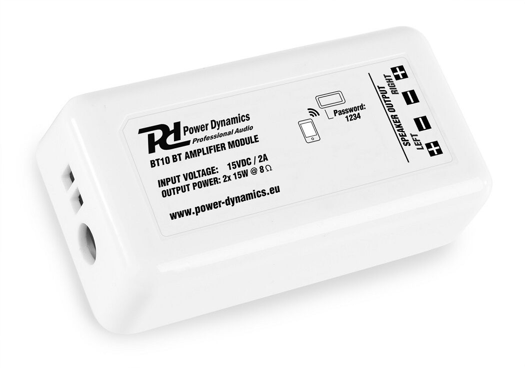 Power Dynamics Amplificador Compacto Bluetooth 60w (bt10) - Power Dynamics