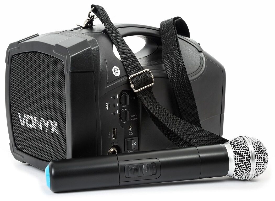 Vonyx Amplificador Pa Portátil St014 30w C/ Bluetooth + Microfone Uhf - Vonyx
