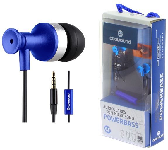 Coolsound Headphone + Micro Powerbass (azul) - Collsound