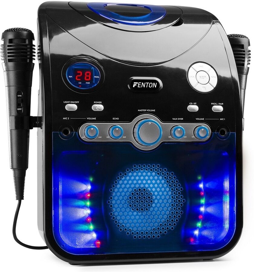 Fenton Coluna Karaoke Sbs20b Bluetooth C/ Leitor Cd (preto) - Fenton