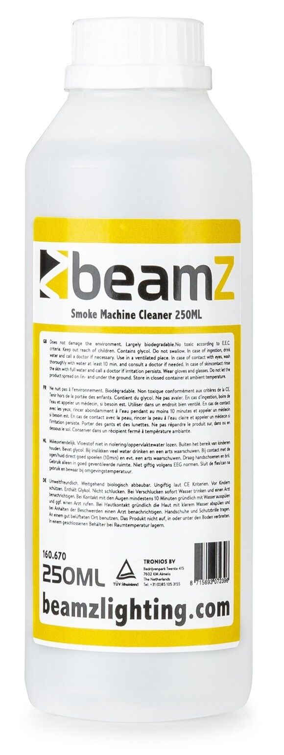 Beamz Líquido De Limpeza P/ Máquina De Fumos (250ml) - Beamz