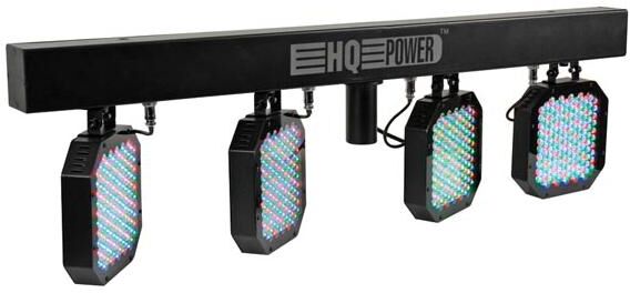 Hqpower Projector Luz Leds Portátil C/ 4 Luzes Dmx