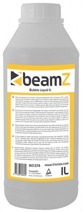 Beamz Liquido P/ Máquinas De Bolhas (1 Litro) - Beamz
