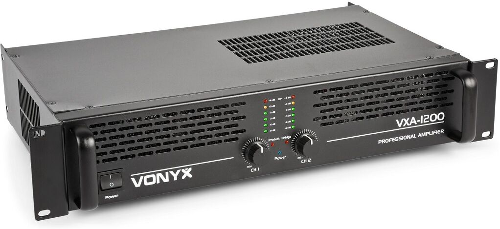 Vonyx Amplificador Pa Profissional 2x 600w (vxa-1200 Ii) - Vonyx