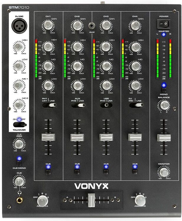 Vonyx Mesa De Mistura Dj 4 Canais Com Usb (stm-7010) - Skytec