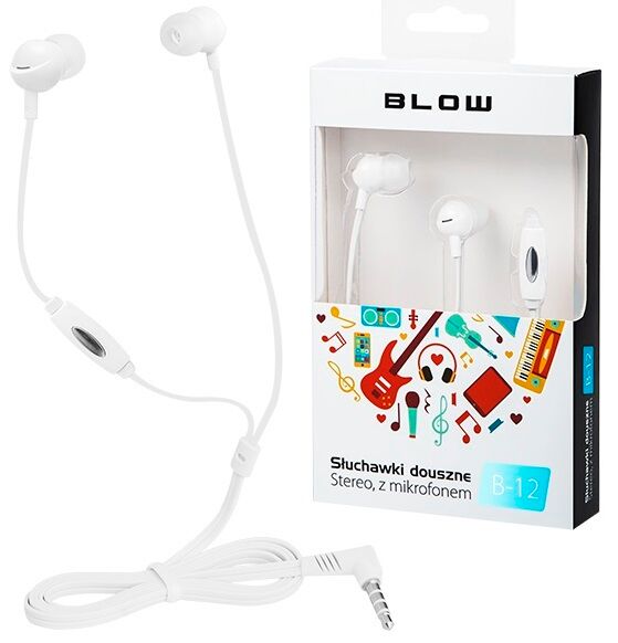 Blow Headphones Stereo Mp3/mp4 C/ Microfone (branco) - Blow