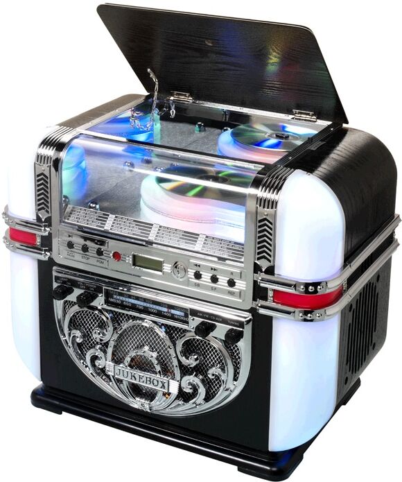 Ricatech Jukebox 2x 2w Am/fm Leds Rgb C/ Leitor Cd/aux - Ricatech