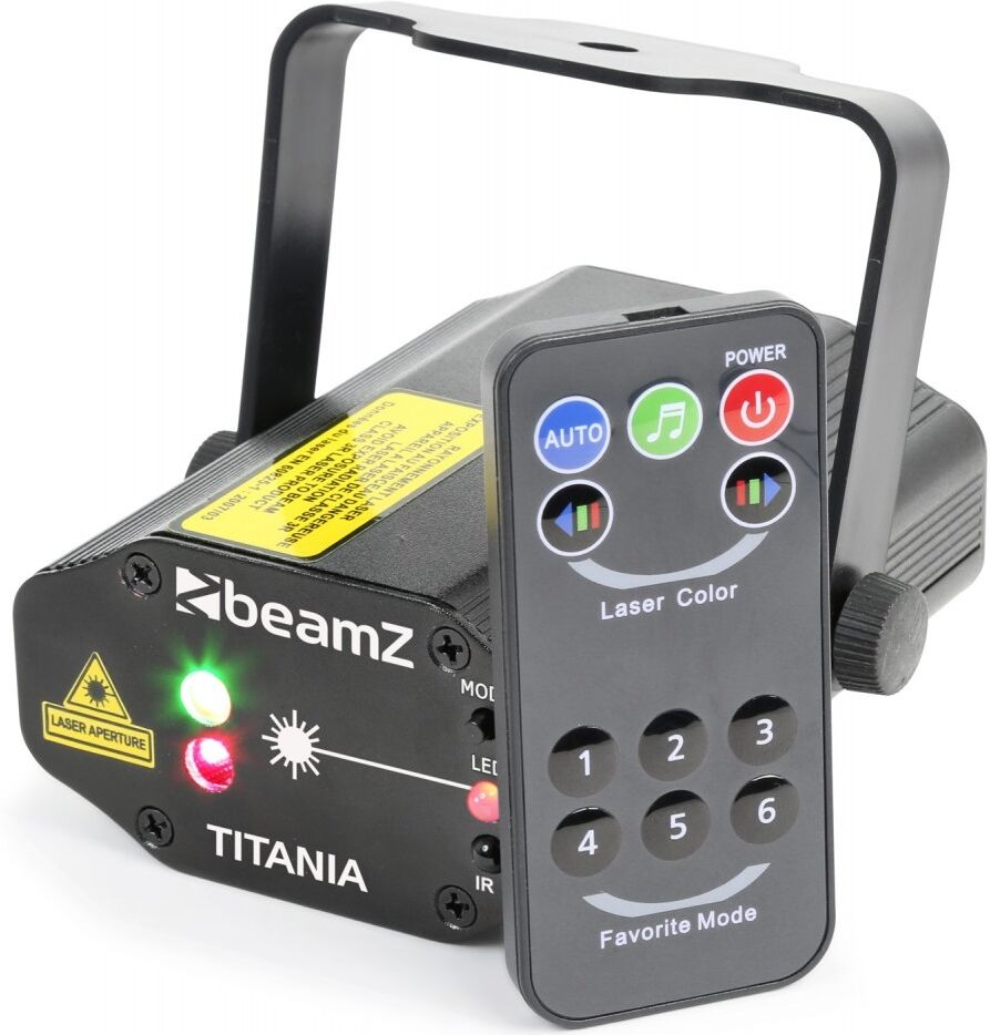 Beamz Laser Vermelho/verde 150/50mw C/ Comando (titania) - Beamz